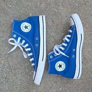 Converse Blue Canvas High-Top Sneakers